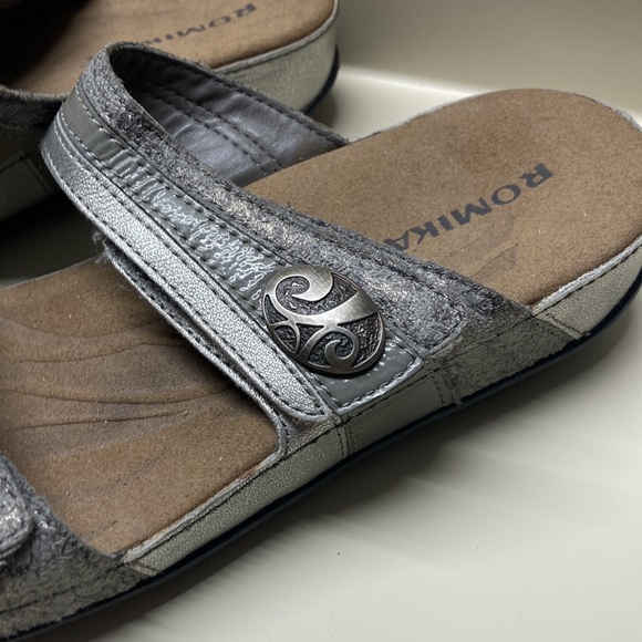 Romika Silver Sandals Size 38 - Picture 2 of 6